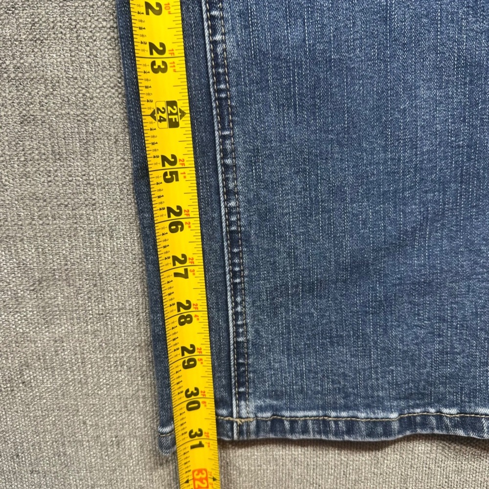 Flamingals Jeans Women L Blue Western Y2K Straight Leg Denim - Picture 6 of 10
